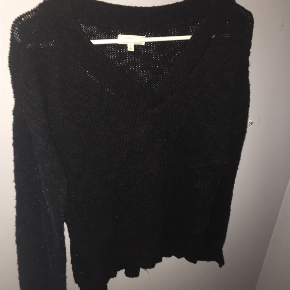 MUDD VNECK SWEATER BLACK